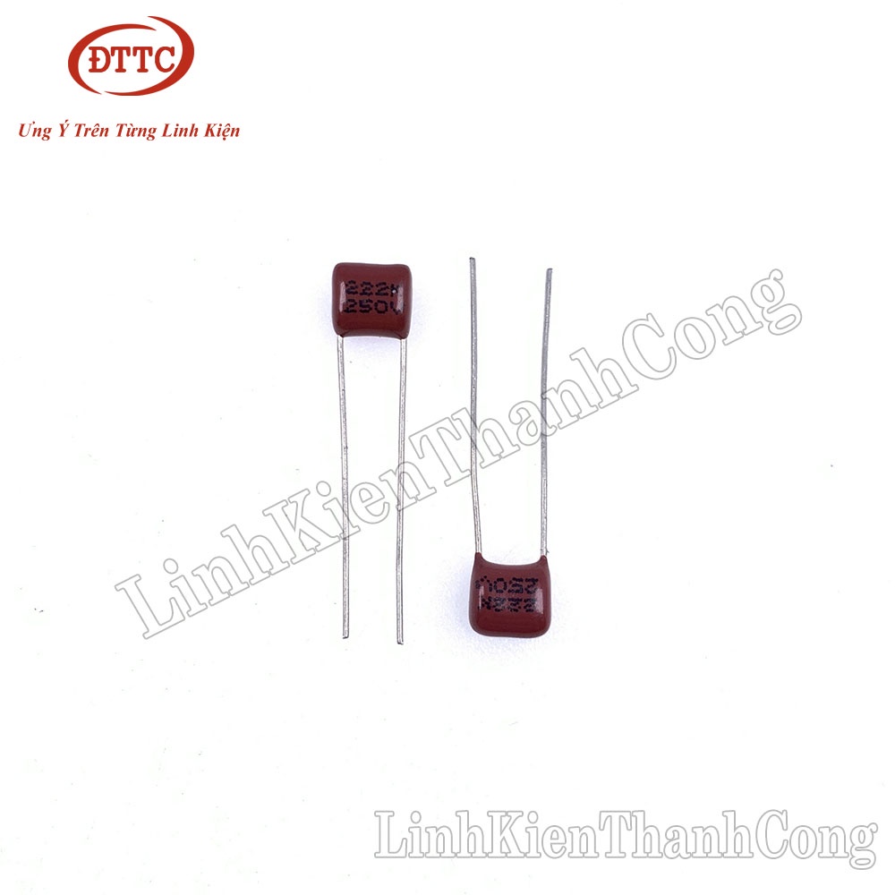 Bộ 2 Chiếc Tụ CBB 2.2nF 222J 250V 5mm