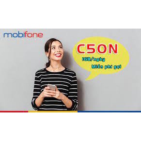 Sim mobifone gói C50N gói 30GB/tháng+ 50 phút gọi ngoại mạng + Miễn phí gọi nội mạng chỉ 50k/tháng