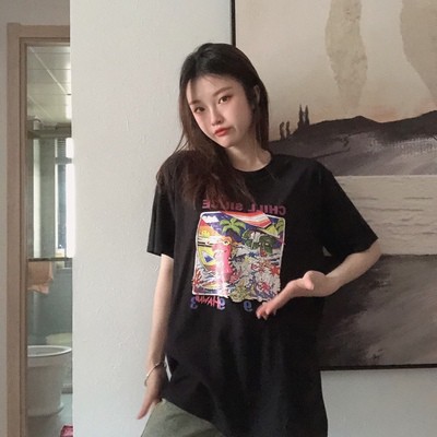 Áo thun Unisex nam nữ form rộng tay lỡ vải mềm mịn thùng carton Lisa Blackpink oversize