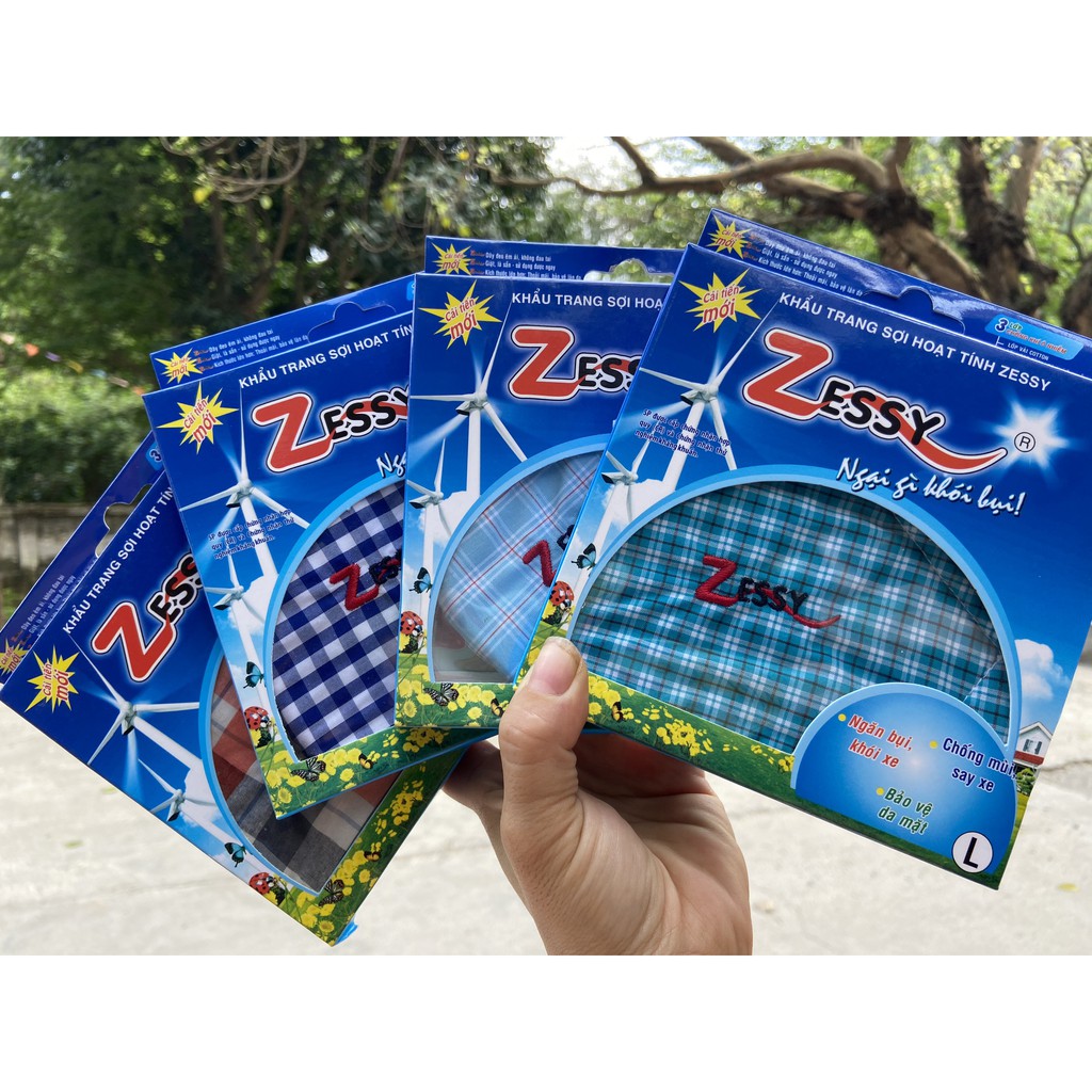 KHẨU TRANG SỢI HOẠT TÍNH ZESSY NGƯỜI LỚN