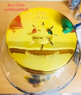 Bình sâm, bình thủy tinh 5 Lít vòi - ko vòi [hàng có sẵn]