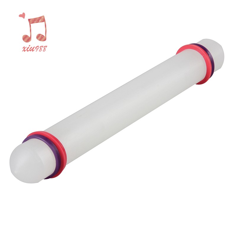 23 cm /9'' Non-stick Sugarcraft Fondant Rolling Pin with Guide Rings