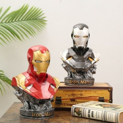 Mô hình tượng Iron Man tượng bán thân MK46 18cm ( video hình thực tế).