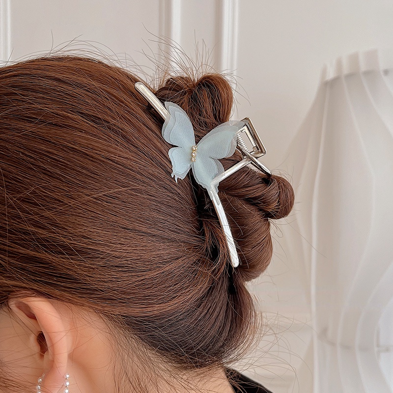 Kẹp Tóc Hình Cá Mập Đơn Giản Và Tinh Tế Bằng Kim Loại 2022 Cho Nữ