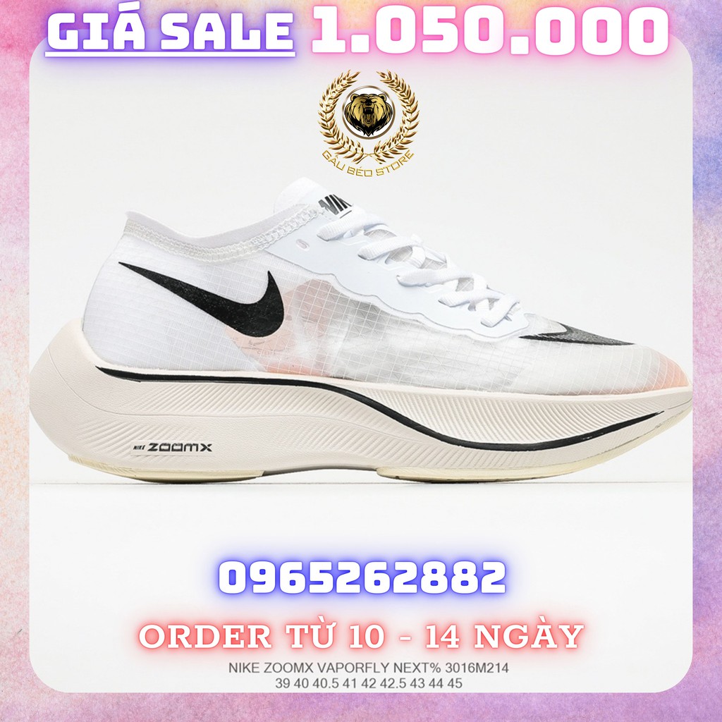 Order 1-2 Tuần + Freeship Giày Outlet Store Sneaker _Nike ZoomX Vaporfly NEXT% MSP: 3016M2141 gaubeaostore.shop