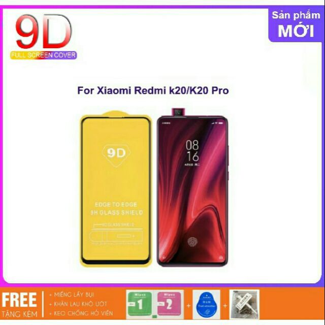 Xiaomi Redmi K20 / K20Pro Kính cường lực 9D full màn hình