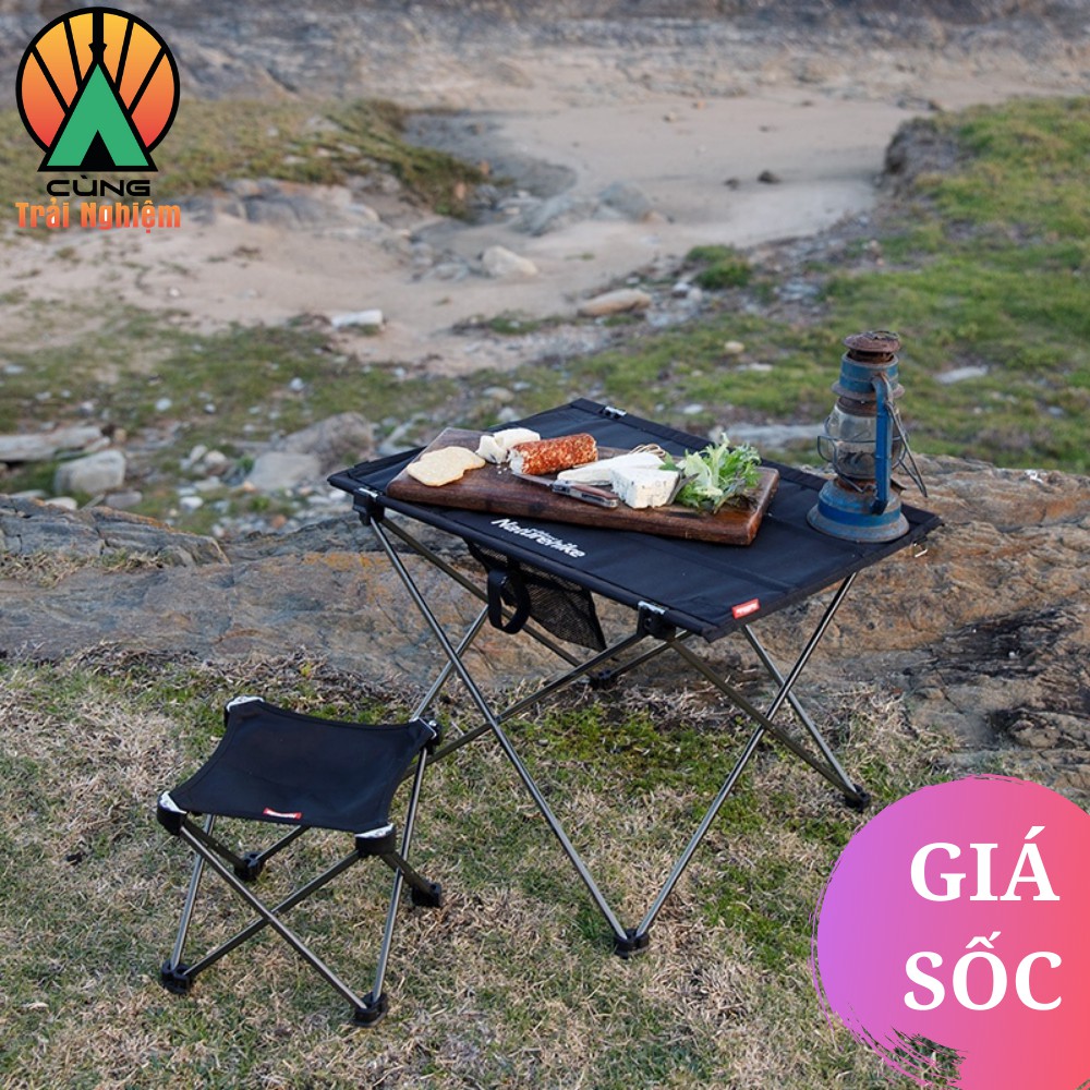 Bàn Xếp Dã Ngoại Di Động Size Lớn Cầm Tay Cho Du Lịch Picnic Cắm Trại Câu Cá NatureHike NH20JJ020