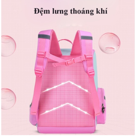 BLU - Balo cho bé, Balo Unicorn dành cho bé lớp 1-7, chống gù cho bé