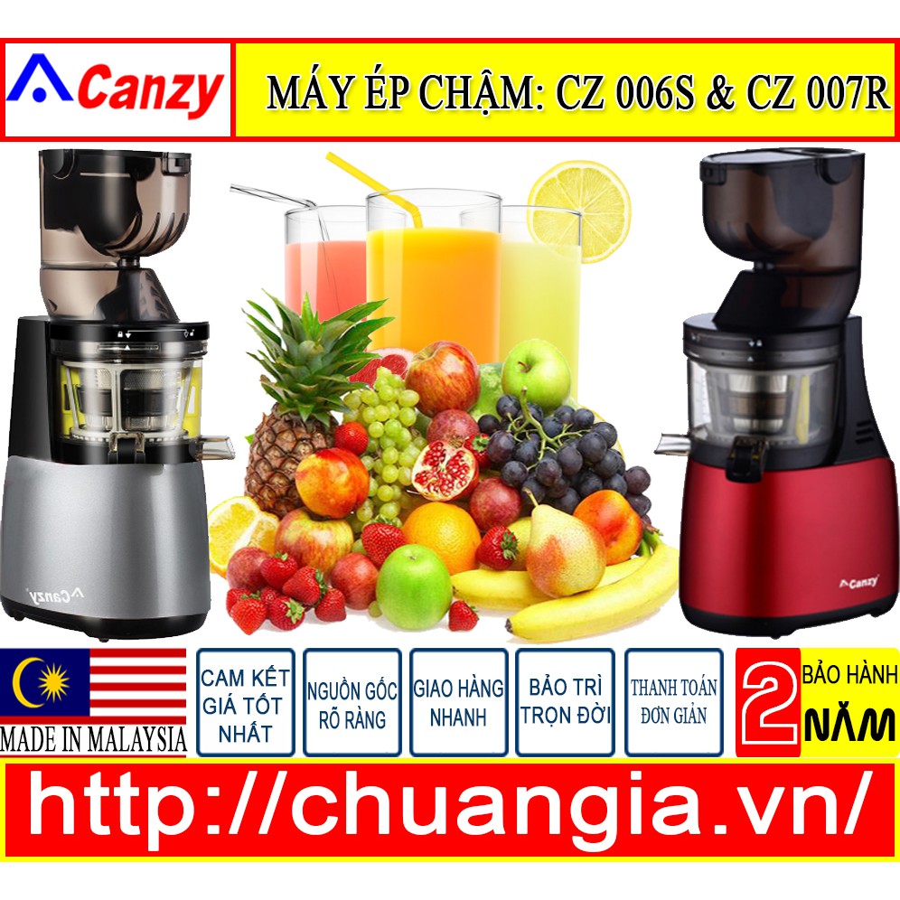 Máy ép chậm Canzy CZ 007R nhập khẩu MALAYSIA