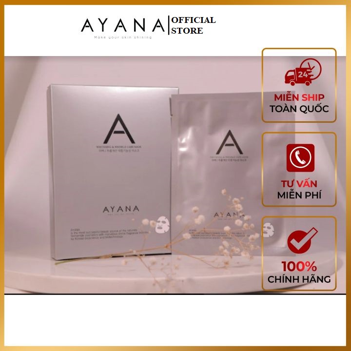 Mặt Nạ Dưỡng Trắng Và Chống Lão Hóa AYANA Whitening & Wrinkle Care Mask Giúp Da Trắng Sáng Mịn Màng AYN04