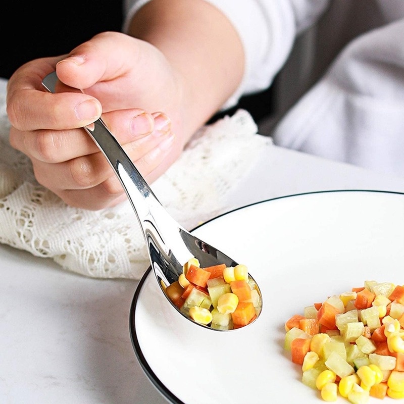 Muỗng Canh Bằng Thép Không Gỉ Đế Tròn Tiện Dụng Cho Nhà Bếp