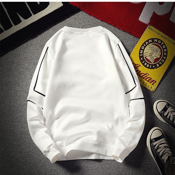 Áo thun nam tay dài 💚𝐅𝐑𝐄𝐄𝐒𝐇𝐈𝐏💚Sweater nam xanh đen mềm mịn, thoáng mát, co giãn tốt. | BigBuy360 - bigbuy360.vn