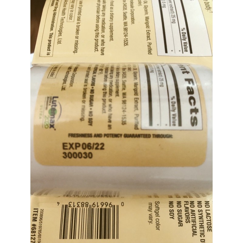 Trunature Vision Complex Lutein & Zeaxanthin 140v | Thế Giới Skin Care