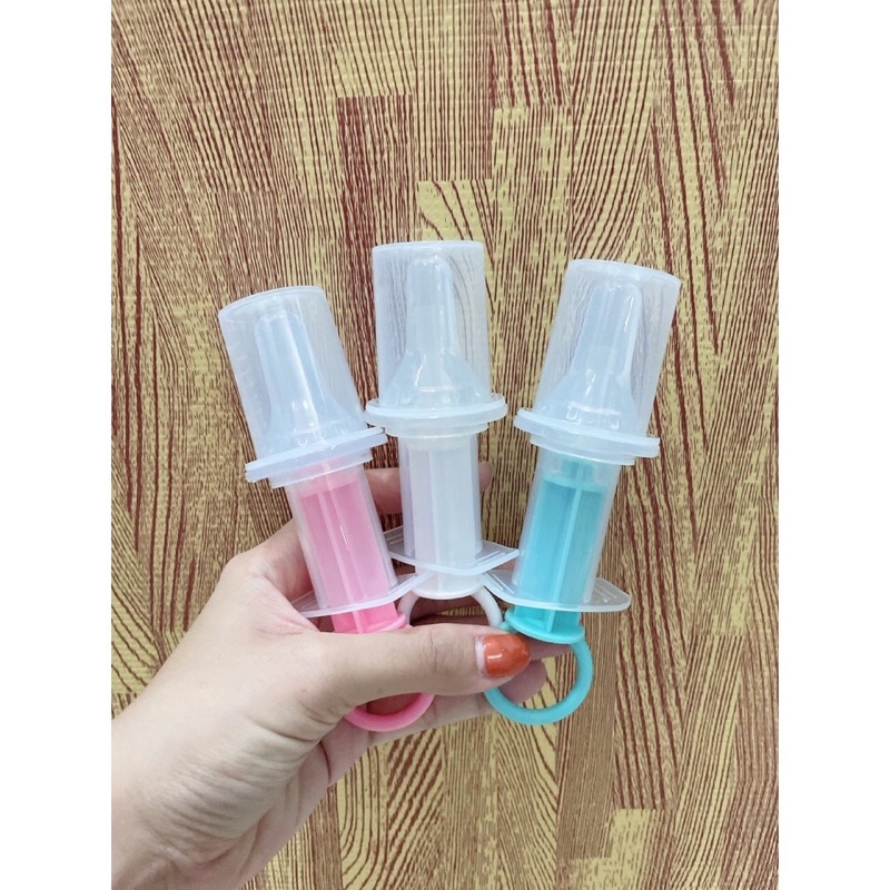 Dụng cụ ống bơm xilanh cho bé uống thuốc, bón sữa, nước hoa quả đầu có silicon mềm - Sumishop2019