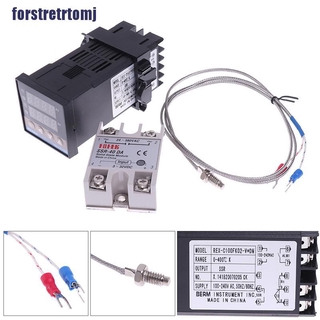 Bộ điều khiển nhiệt độ 100-240VAC PID REX-C100 SSR-40A chất lượng cao