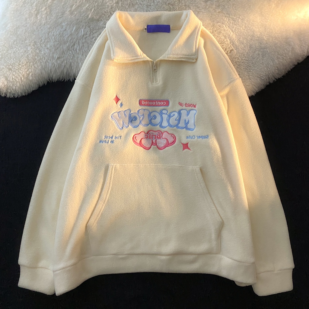 [Hàng Order] Áo Polo MsicrcW có cổ ULzzang form rộng dài tay dày dặn Unisex mới nhất thu đông 2021 OR028