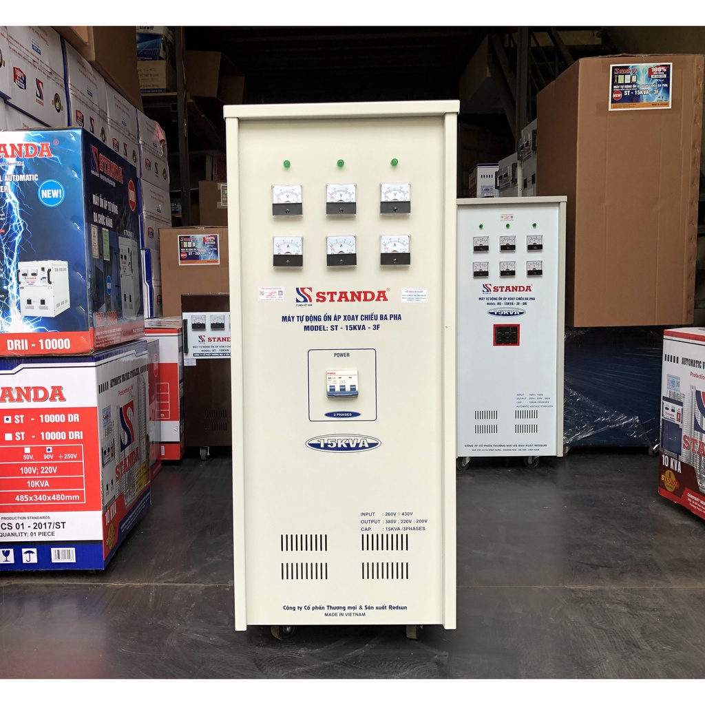Ổn Áp Standa 15KVA 3 Pha Dải 260-430V Chính Hãng
