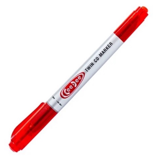 Bút lông dầu 2 đầu , lông kim CD Thiên Long PM-04 Xanh, Đỏ, Đen - 1 cây