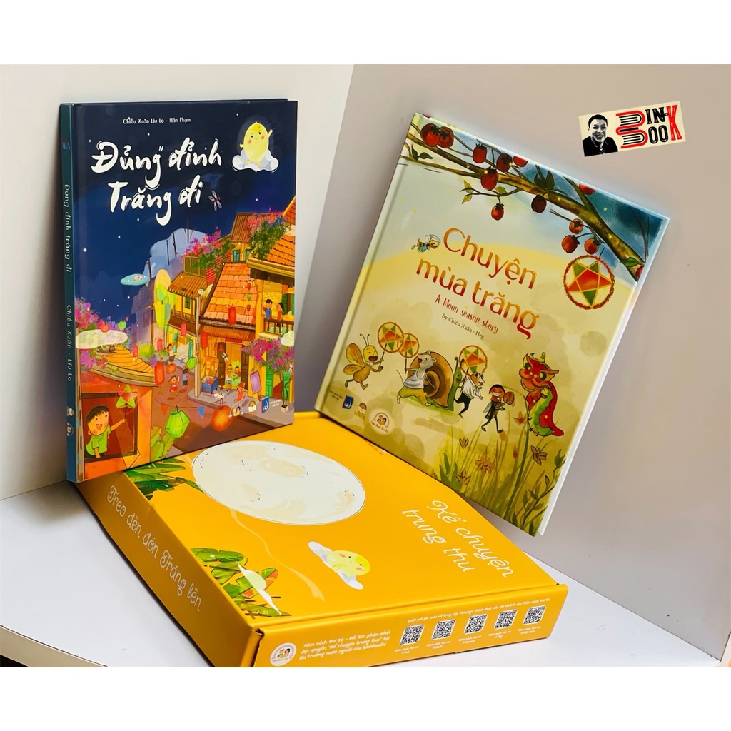 Sách - Boxset dạng hộp quà Trung Thu gồm 2 cuốn bao gồm sticker, bookmark] Kể Chuyện Trung Thu - hiệu ứng Motion