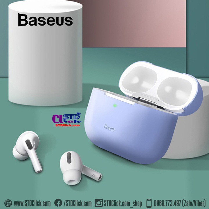 BAO SILICON AIRPODS PRO BASEUS SIÊU MỎNG SILICA GEL CHÍNH HÃNG [NEW 100%]