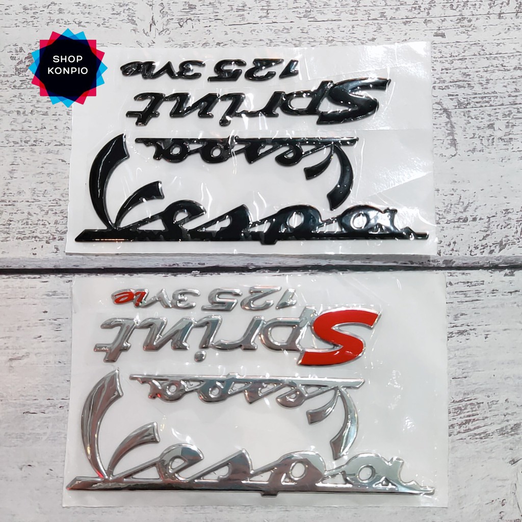 Bộ Tem Decal Vespa Sprint 125 3V LE Chống Thấm Nước Chống Bay Màu
