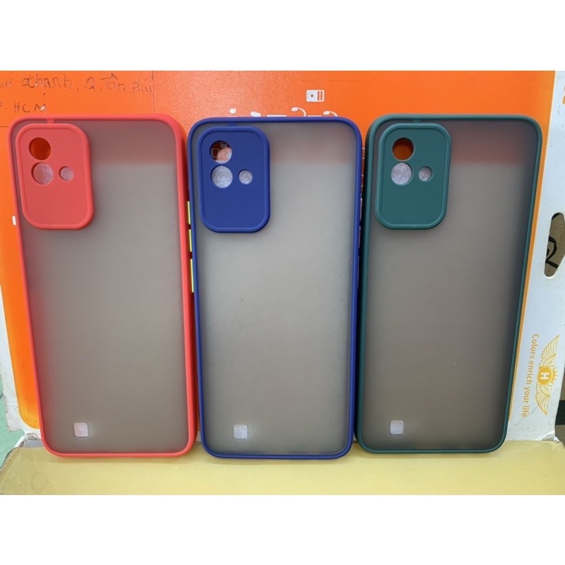 Ốp lưng Realme narzo 50i viền dẻo màu lưng nhám bảo vệ Camera