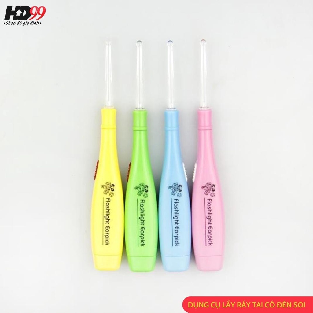 Ngoáy Tai Có Đèn, Móc Tai Có Đèn, Dụng Cụ Lấy Ráy Tai Có Đèn, Phù hợp cho trẻ em