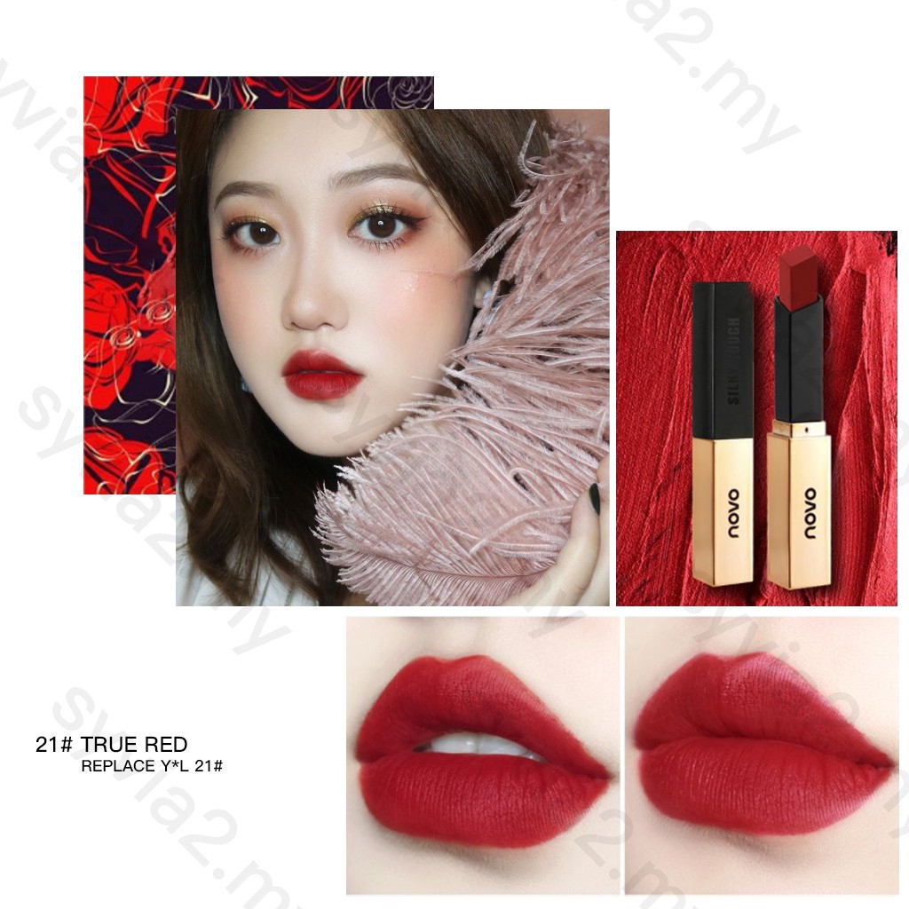 Son thỏi NOVO dưỡng ẩm lâu trôi vỏ màu vàng | BigBuy360 - bigbuy360.vn