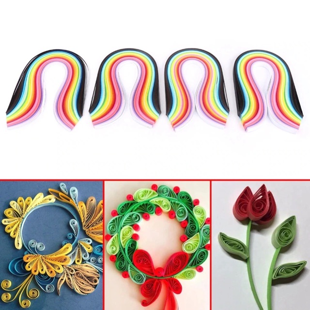 BỘ DỤNG CỤ QUILLING NÂNG CẤP 7 MÓN + GIẤY