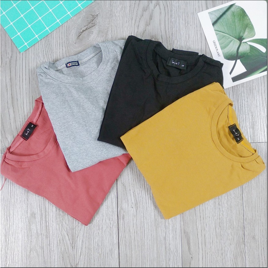 Áo Thun Tay Dài Nữ, Dáng Ôm Body Cổ Tròn Áo Phông Trơn Dáng Ôm Màu Đen/Trắng/Vàng/Hồng T022 | BigBuy360 - bigbuy360.vn