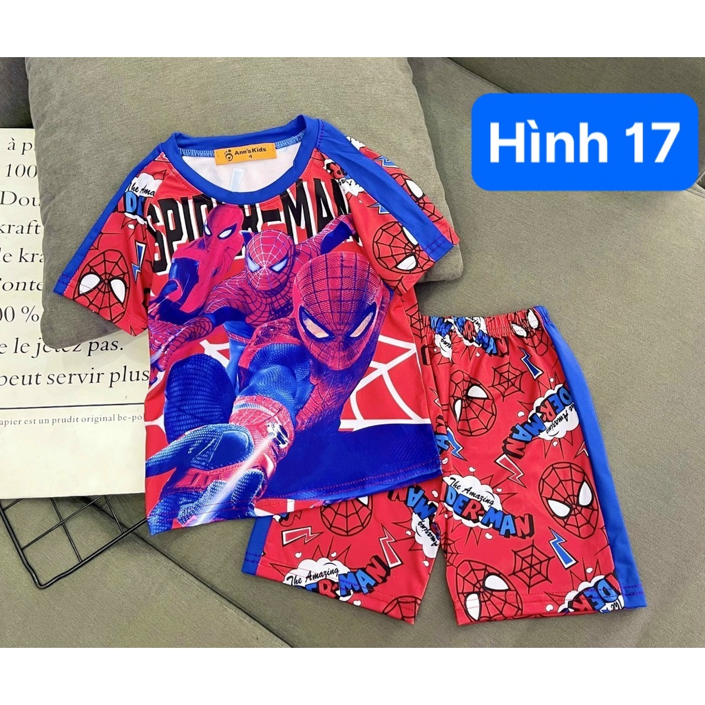 SIÊU SALE BỘ 3D CỘC TAY BÉ TRAI BÉ GÁI XINH XẮN SIZE 12-26KG(CT3D)