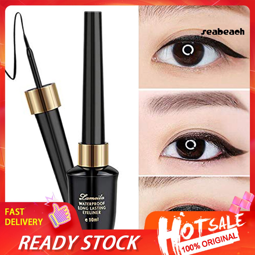 (Hàng Mới Về) Bút Kẻ Mắt Dạng Lỏng Màu Đen Nhanh Khô Chống Thấm Nước Lâu Trôi Cho Nữ | BigBuy360 - bigbuy360.vn