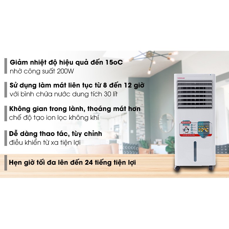 Máy làm mát không khí Sunhouse SHD7720 - Bảo Hành Chính Hãng 12 Tháng