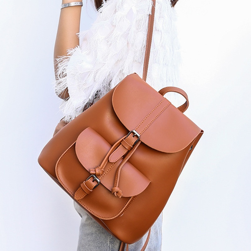 Ba Lô Da Vintage Thời Trang Dành Cho Nữ