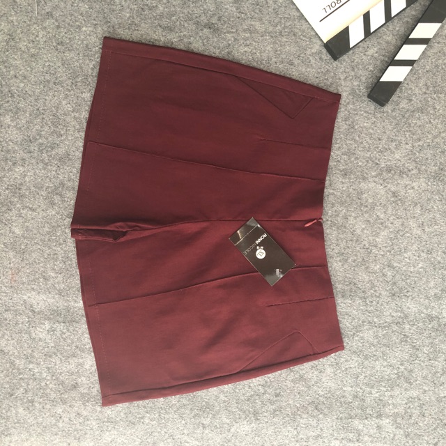 Quần short kaki lưng cao co dãn khóa kéo trước đủ size