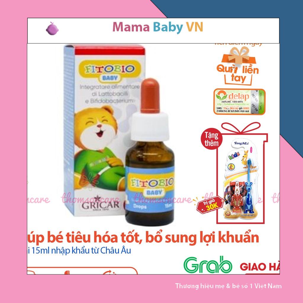 Fitobio baby Hỗ trợ vệ sinh đường ruột tăng cường hệ tiêu hóa cho bé giúp bé ăn ngon khỏe mạnh dược phẩm Delap Mamaba
