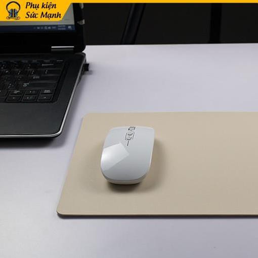 Tấm lót chuột da PU chống nước chống xước lướt êm trên từng ngón tay cho máy tính bàn laptop