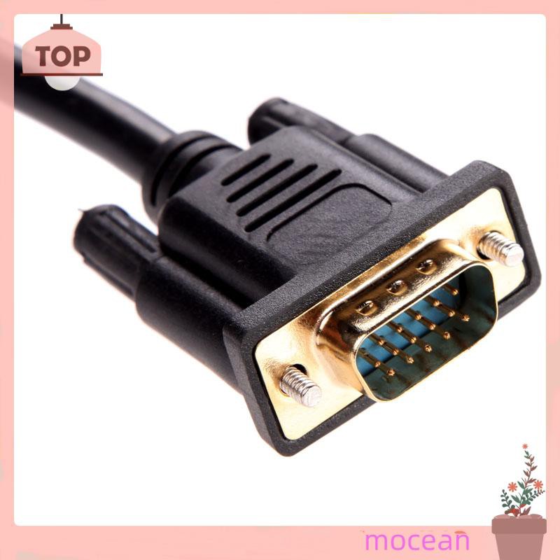 Mocean Dây Cáp Chuyển Đổi 1.5m 5ft Vga Sang Tv 3 Rca Av Cho Pc Laptop