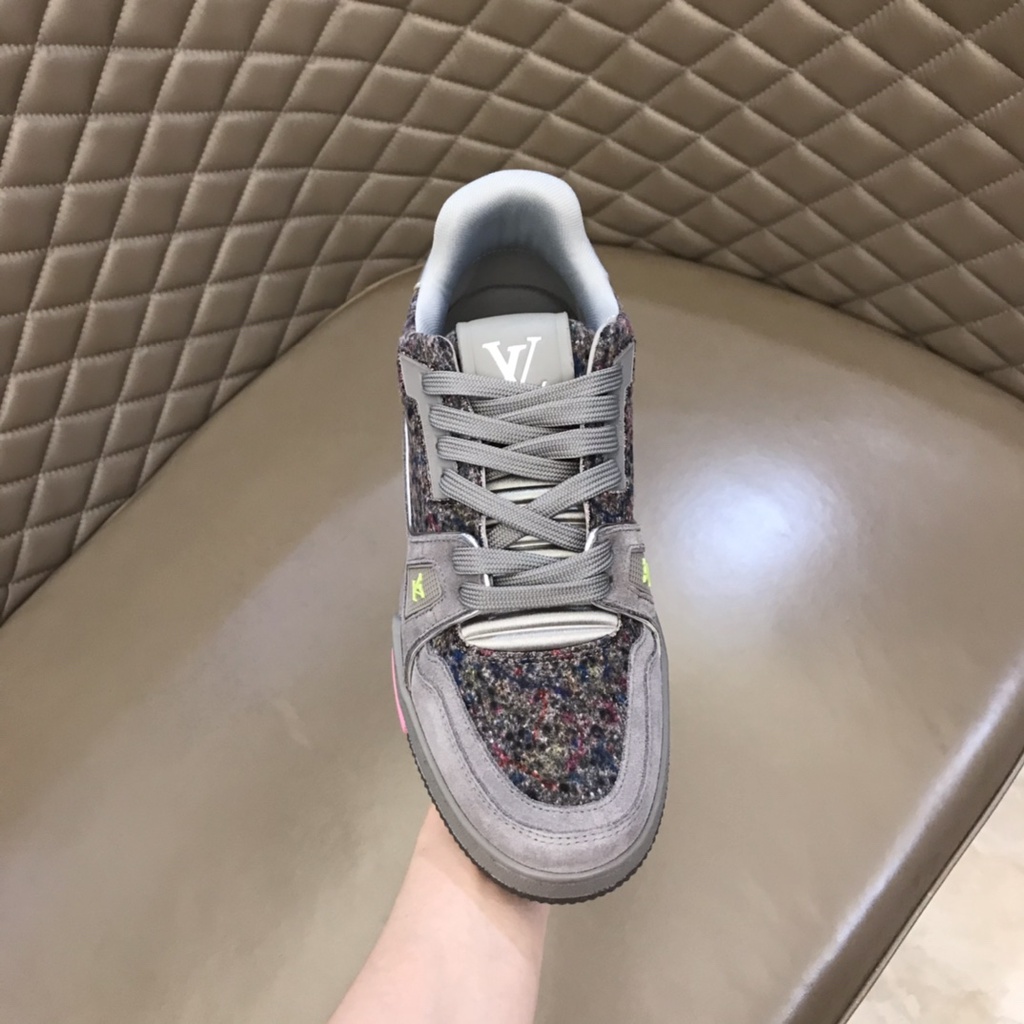 Giày thể thao nam thời trang da thật Louis Vuitton LV kiểu dáng và họa tiết cá tính