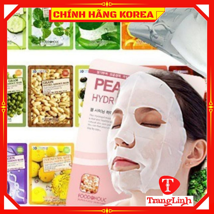 [1 miếng] Mặt nạ 3d Foodaholic hàn quốc - Mặt nạ dưỡng da chính hãng Korea - tranglinhkorea