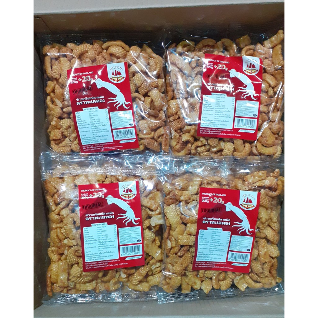 Snack Mực Thái Lan Talaethong Vị Truyền Thống (Gói 200g + 20g)