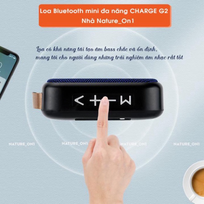 Loa Nghe Nhạc Bluetooth - Loa Nghe Bluetooth Mini Charge G2, Âm Thanh Đỉnh Cao, Lượng Âm Tuyệt Hảo