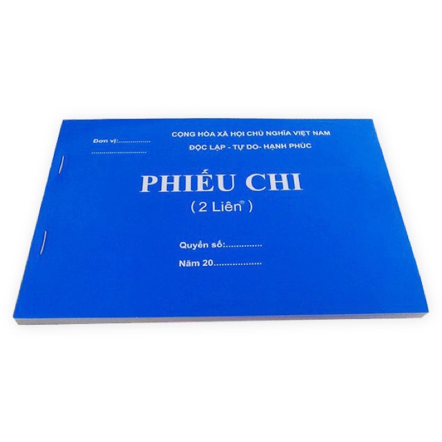 Phiếu Thu / Chi 2 liên - 3 liên A5 16x20cm mẫu số 01 TT ban hành thông tư số 200/2014/TT-BTC ngày 22/12/2014 của BTC