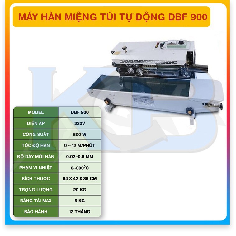 Máy hàn miệng túi tự động  DBF900