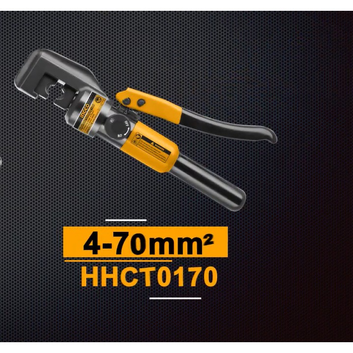 Kìm Ép Cos Thủy Lực bấm cos dây cáp đa năng Kìm ép cốt thủy lực - INGCO HHCT0170