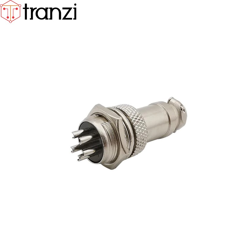 Giắc GX12 5P đực 12mm - túi 5 cái