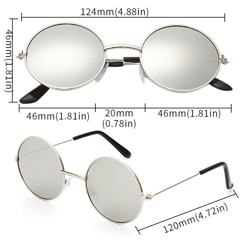 Kính Mát Tròn Chống Tia UV400 Cho Bé