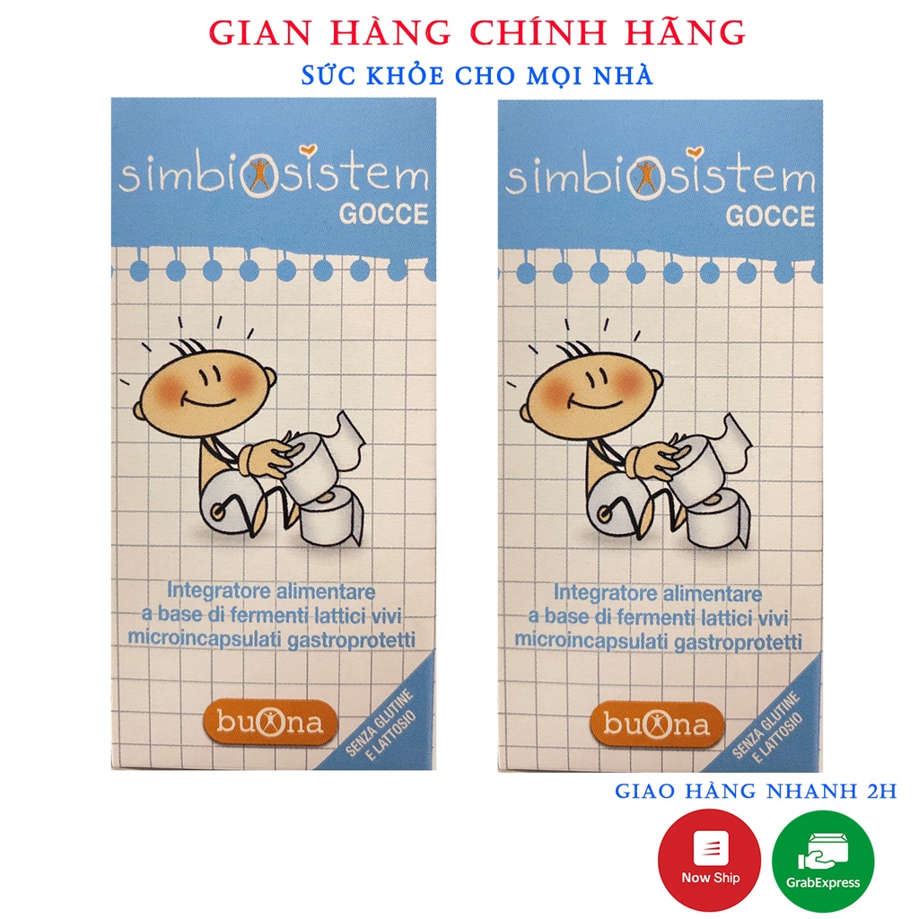 Buona Simbiosistem Gocce.Men Vi Sinh Giúp Cân Bằng Hệ Tiêu Hóa,Hấp Thu Tốt CHo Bé