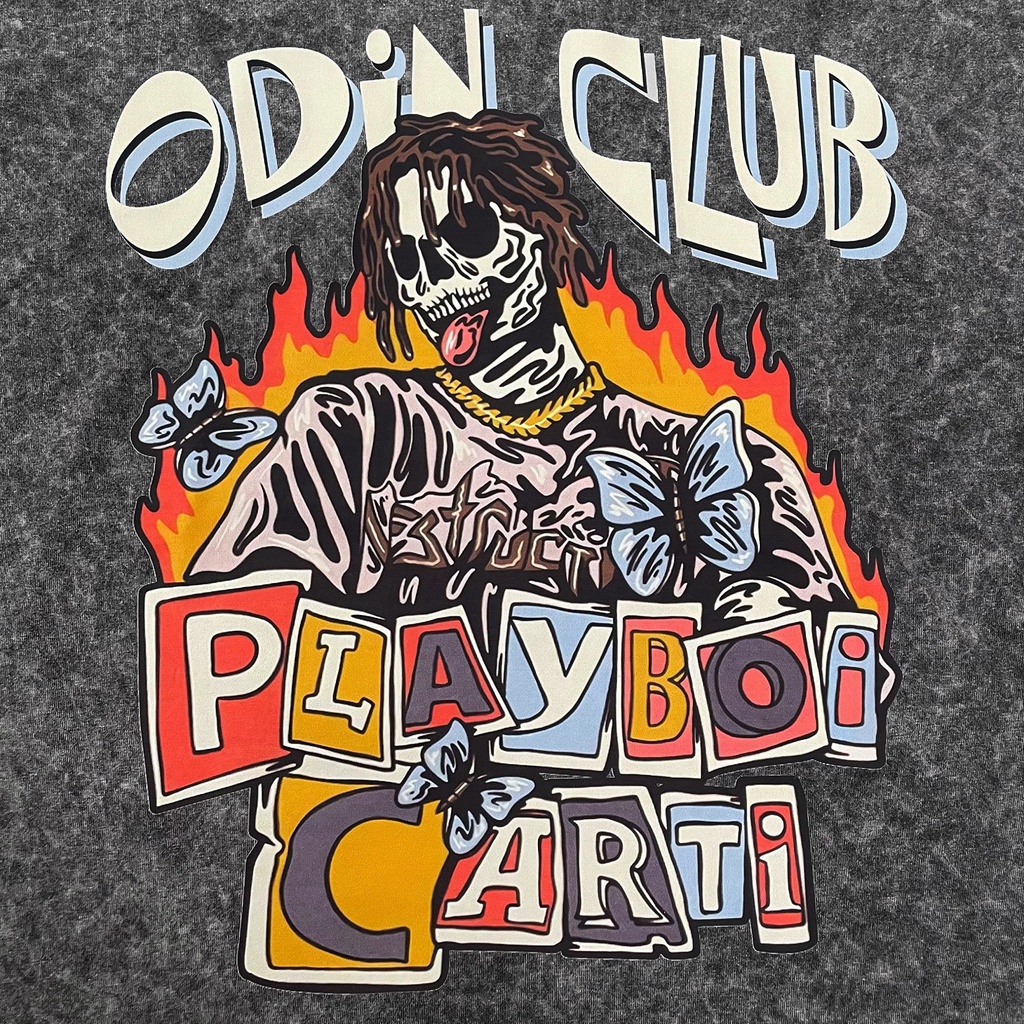 Áo Thun Odin Playboi Carti, Áo phông chất liệu 100% cotton co giãn 2 chiều, Local Brand ODIN CLUB