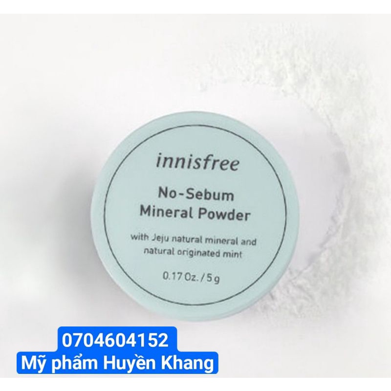 Phấn phủ Bột Kìm Dầu Không Màu INNISFREE No - SEBum Mineral  ❌️Freeshipp❌️